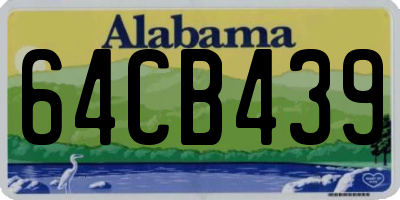 AL license plate 64CB439
