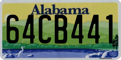 AL license plate 64CB441