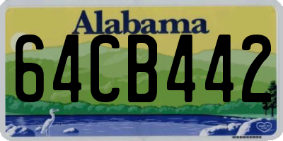 AL license plate 64CB442