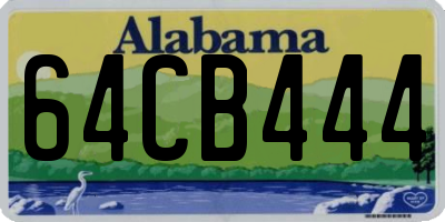AL license plate 64CB444