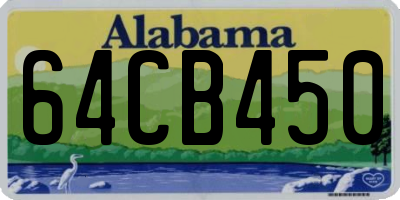 AL license plate 64CB450