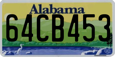 AL license plate 64CB453