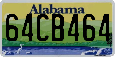 AL license plate 64CB464