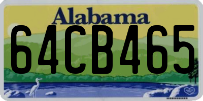 AL license plate 64CB465