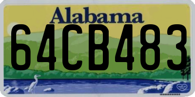 AL license plate 64CB483