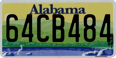 AL license plate 64CB484