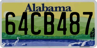 AL license plate 64CB487