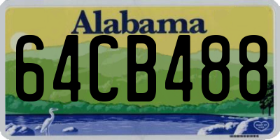 AL license plate 64CB488