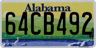 AL license plate 64CB492