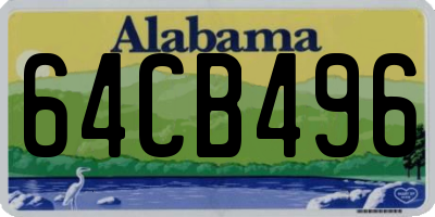AL license plate 64CB496