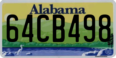 AL license plate 64CB498