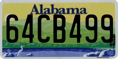 AL license plate 64CB499