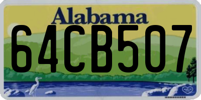 AL license plate 64CB507