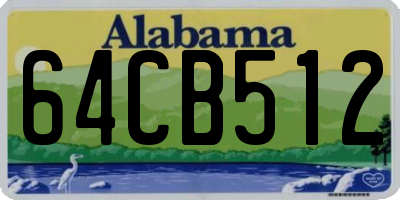 AL license plate 64CB512