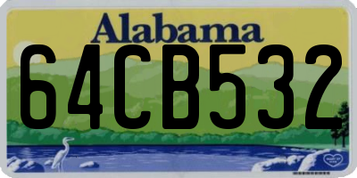 AL license plate 64CB532