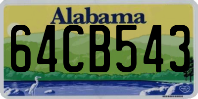 AL license plate 64CB543