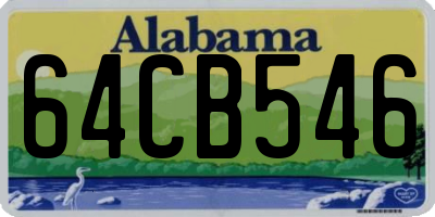 AL license plate 64CB546