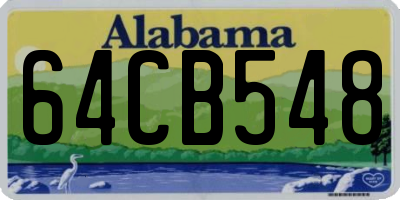 AL license plate 64CB548