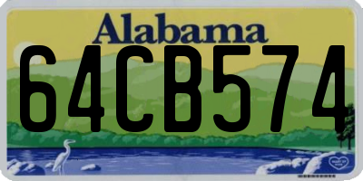 AL license plate 64CB574