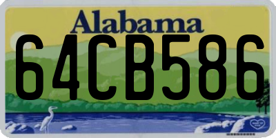 AL license plate 64CB586