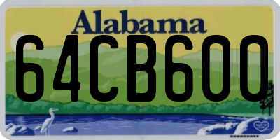 AL license plate 64CB600