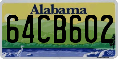 AL license plate 64CB602