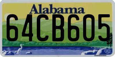 AL license plate 64CB605