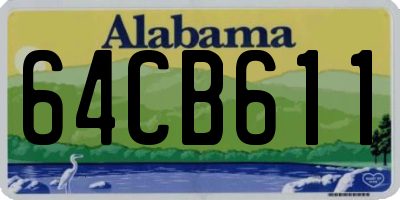 AL license plate 64CB611