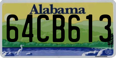 AL license plate 64CB613