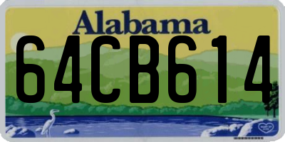 AL license plate 64CB614