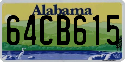 AL license plate 64CB615