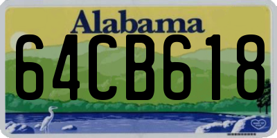 AL license plate 64CB618