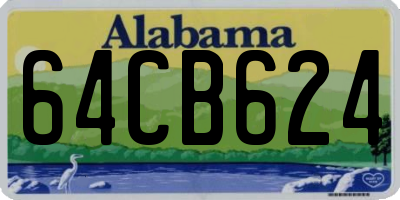 AL license plate 64CB624