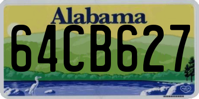 AL license plate 64CB627