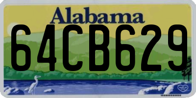 AL license plate 64CB629