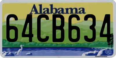 AL license plate 64CB634