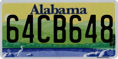 AL license plate 64CB648