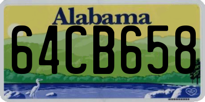 AL license plate 64CB658