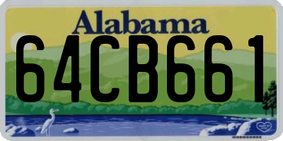 AL license plate 64CB661