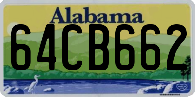 AL license plate 64CB662