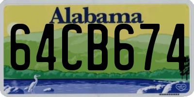 AL license plate 64CB674