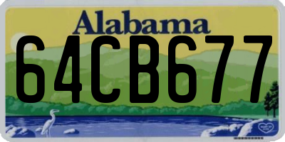 AL license plate 64CB677