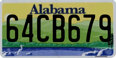 AL license plate 64CB679