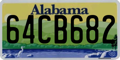 AL license plate 64CB682