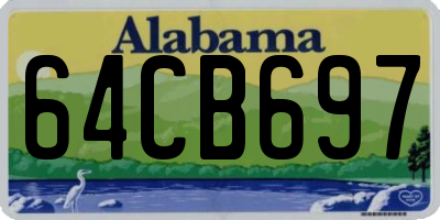 AL license plate 64CB697