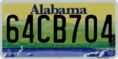 AL license plate 64CB704