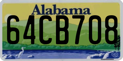 AL license plate 64CB708