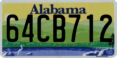 AL license plate 64CB712