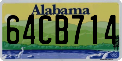 AL license plate 64CB714