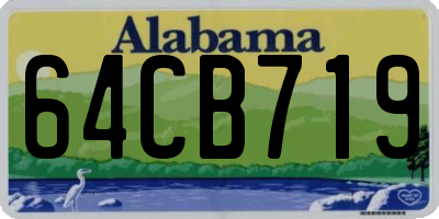 AL license plate 64CB719